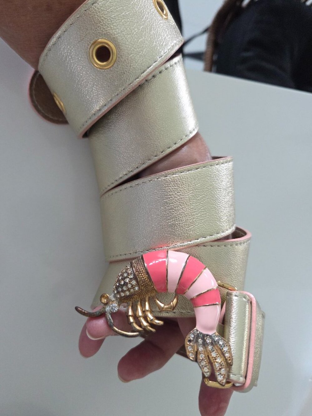 Lilly Pulitzer Shrimp Belt L